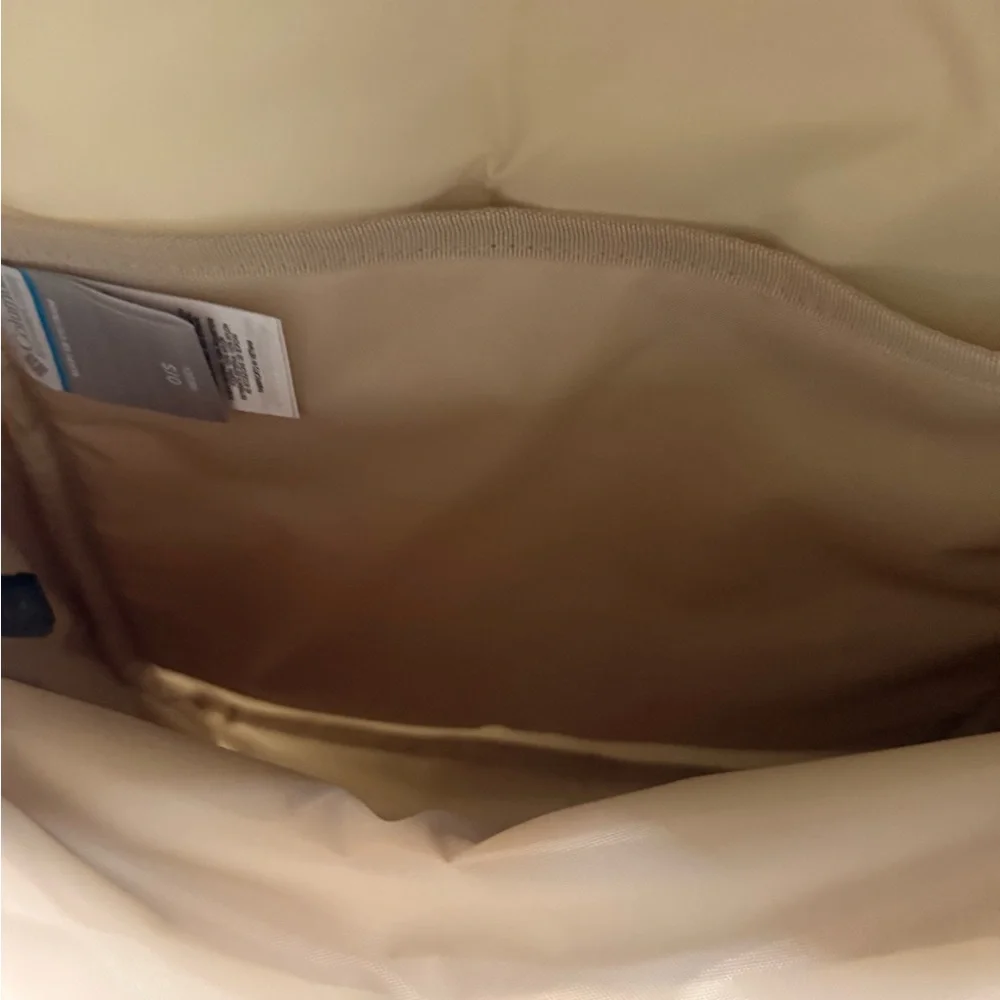 Columbia Fleece Cream and Black Backpack